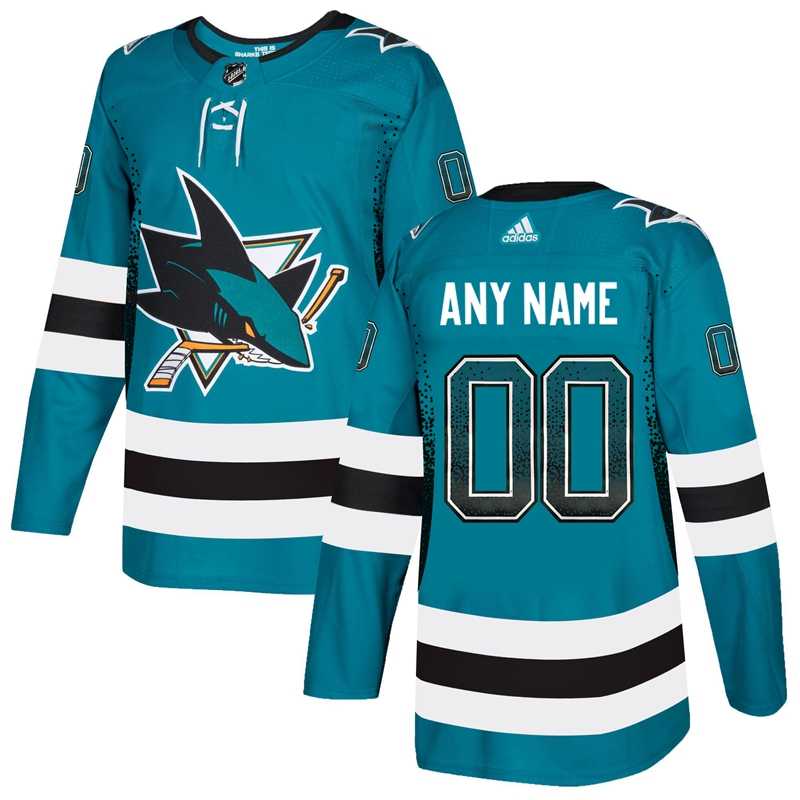 San Jose Sharks Teal Men's Customized Drift Fashion Adidas Jersey,We sell and wholesale San Jose Sharks Teal Men's Customized Drift Fashion Adidas Jersey on line form chian!